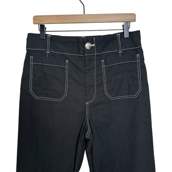 MAEVE The Colette Crop Wide-Leg Pants Contrast-Stitch Edition Size 31 Boho - Picture 3 of 10